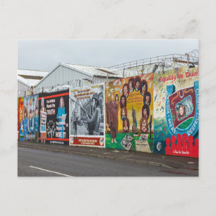 Die Graffiti in Belfast Irland Postkarte