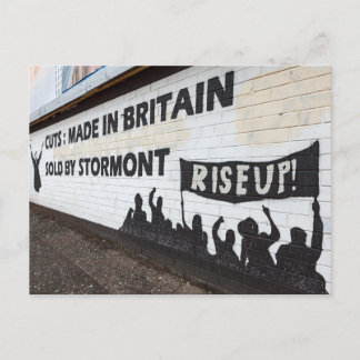 Die Graffiti in Belfast Irland Postkarte