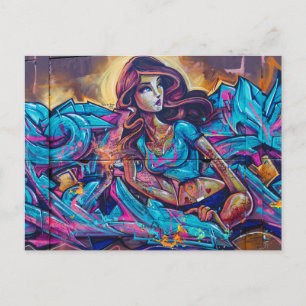Die Graffiti in Belfast Irland Postkarte