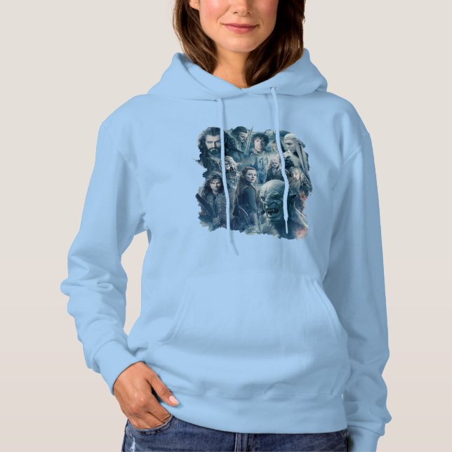 Die Grafik der fünf Armeezeichen Hoodie (Vorderseite)