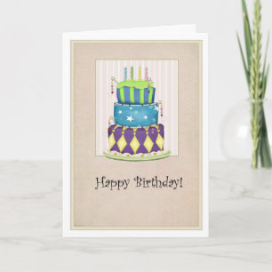 Die Grand Cake Birthday Card Karte