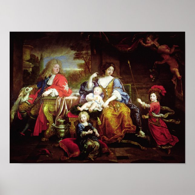 Die Grand Dauphin mit seiner Ehefrau Poster (Vorne)