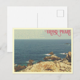 Die Grand Phare Strandlinie Jijel, Algerien Postkarte