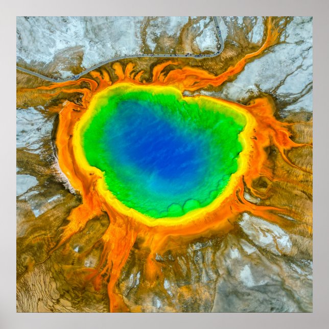 Die Grand Prismatic Spring Poster (Vorne)