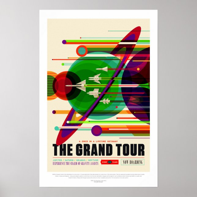 Die Grand Tour, das Reiseplakat Poster (Vorne)