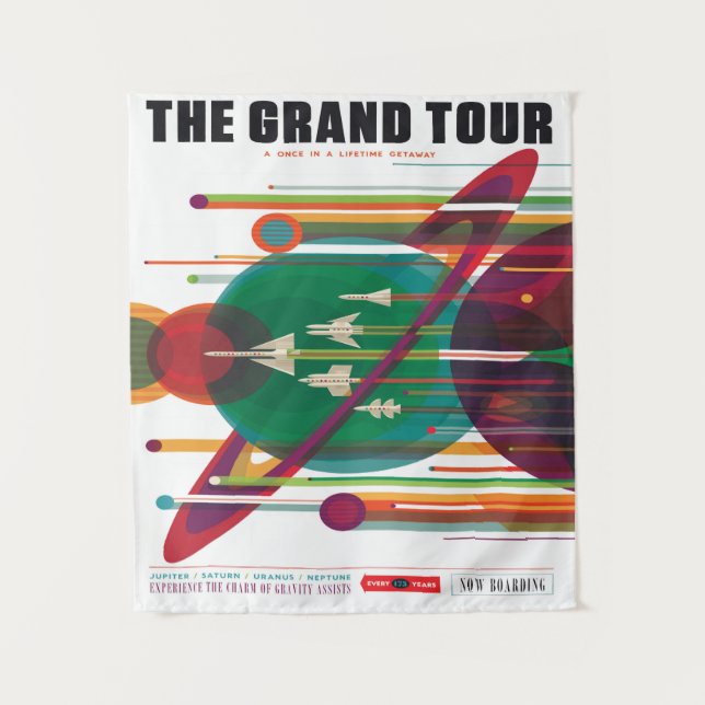 Die Grand Tour Small Wandteppich (Vorderseite)