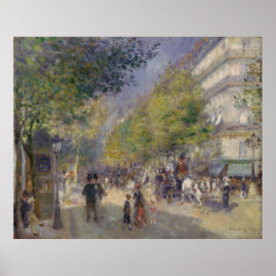 Die Grands Boulevards Auguste Renoir Poster
