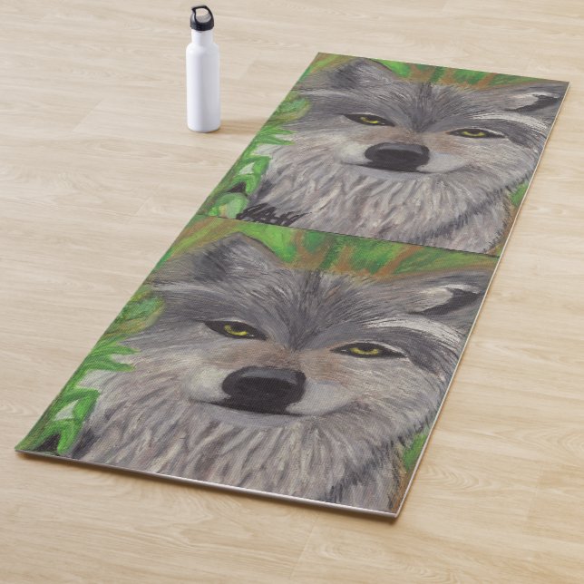 DIE GRAUEN WOLF YOGAMATTE (Beispiel)