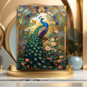 Die Grazie des Pfaus Art Nouveau Planer