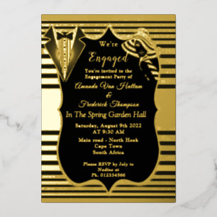Die Great Gatsby Inspiration Folieneinladung