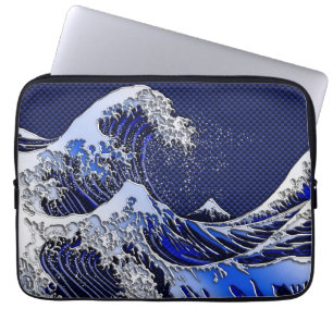 Die Great Hokusai Wave Moderne Stile Laptopschutzhülle