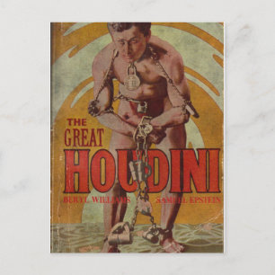 Die Great Houdini-Postkarte Postkarte