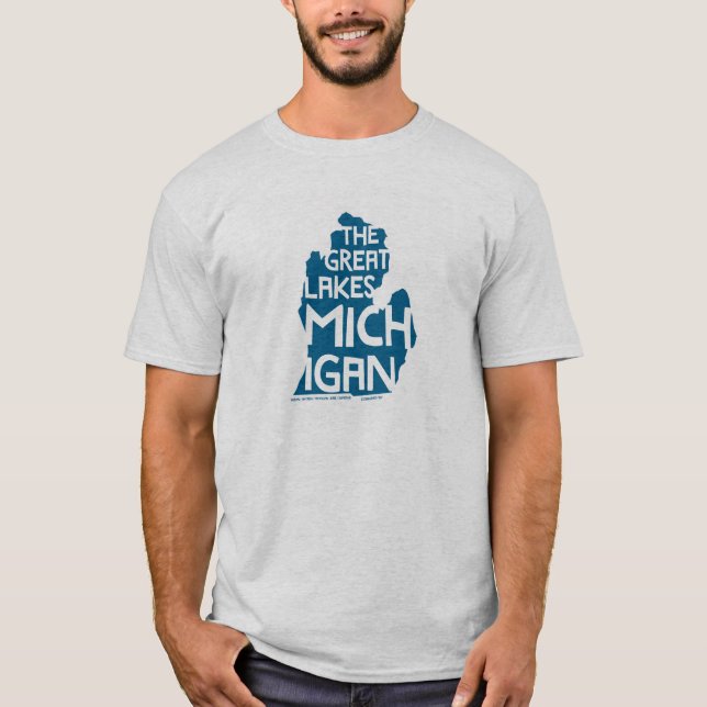 Die Great Lakes Michigan T-Shirt (Vorderseite)