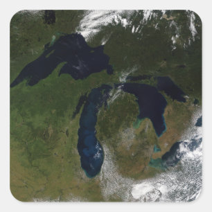 Die Great Lakes Quadratischer Aufkleber
