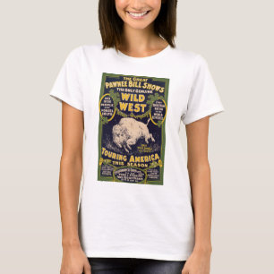 Die Great Pawnee Bill Shows, Vintage Zirkusposter T-Shirt