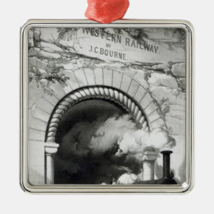 Die Great Western Eisenbahn, 1846 Silbernes Ornament