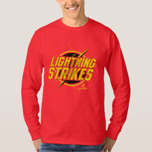 Die grelle   "Blitzschlag-" Grafik T-Shirt