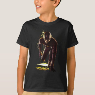 Die grellen sprinten Anfangsposition T-Shirt