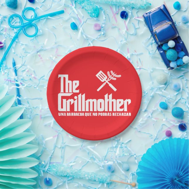 Die Grillmutter Pappteller (Party)
