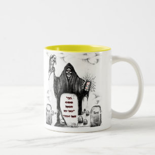 Die grimmige Sensenmann-Sammlung durch ClarkUlysse Zweifarbige Tasse