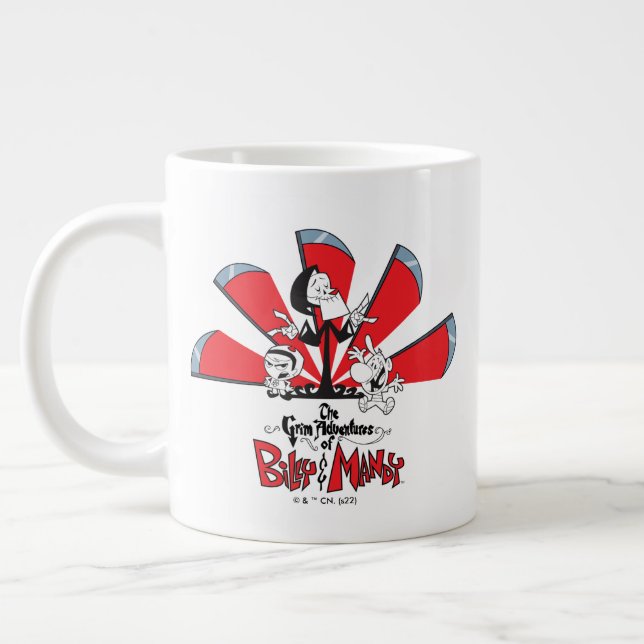 Die grimmigen Abenteuer von Billy & Mandy Scythes  Jumbo-Tasse (Links)