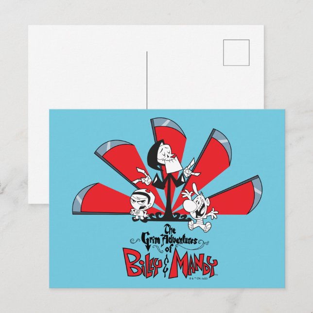 Die grimmigen Abenteuer von Billy & Mandy Scythes  Postkarte (Vorne/Hinten)