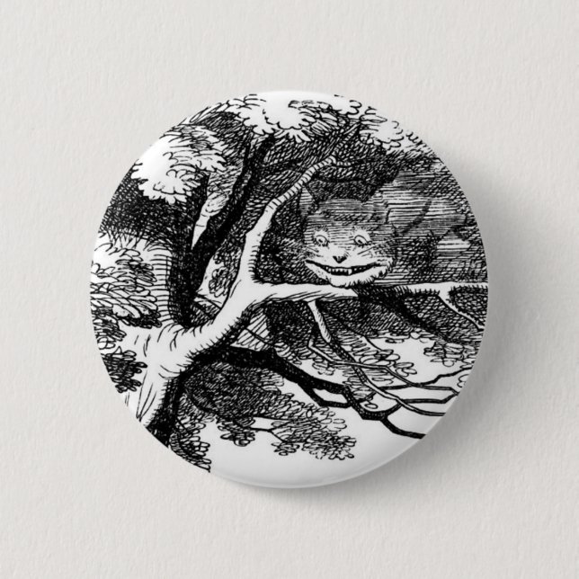 Die Grinsekatze Button (Vorderseite)