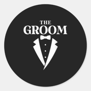 Die Groom-Bachelor-Party Runder Aufkleber
