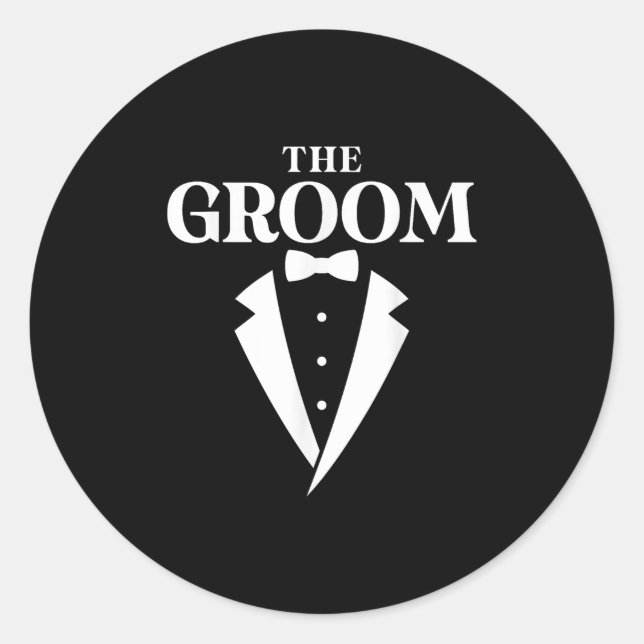 Die Groom-Bachelor-Party Runder Aufkleber (Vorderseite)