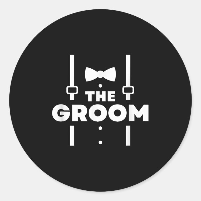 Die Groom-Bachelor-Party Runder Aufkleber (Vorderseite)