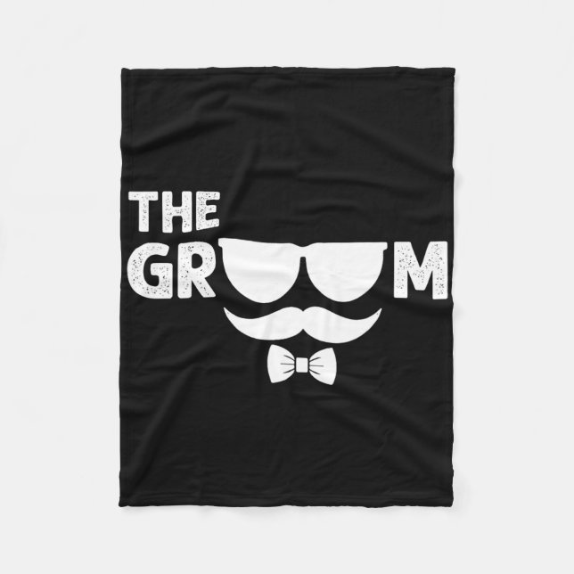 Die Groom Bachelor Party Stag Trauzeuge Hochzeit Fleecedecke (Vorderseite)