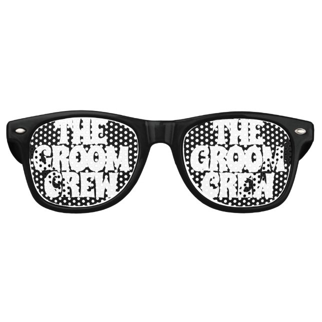 Die Groom-Crew Partybrille (Vorderseite)