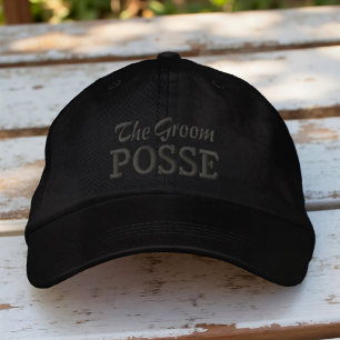 Die Groom Posse Moderne einfache Typografie Hochze Bestickte Baseballkappe