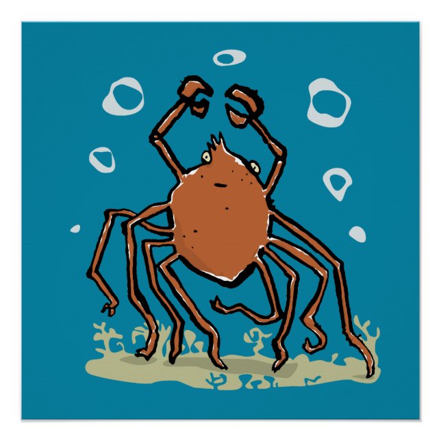 die groovige Meerspinne Poster (Vorderseite)