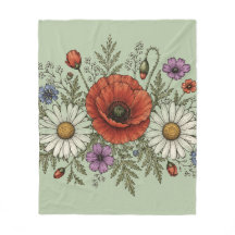 Die Groovy Dream Meadow Fleece Decke