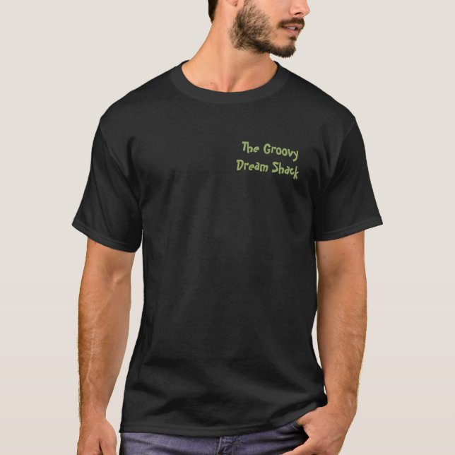 Die Groovy Dream Shack: Basic Dunkles Herren T-Shi T-Shirt (Vorderseite)