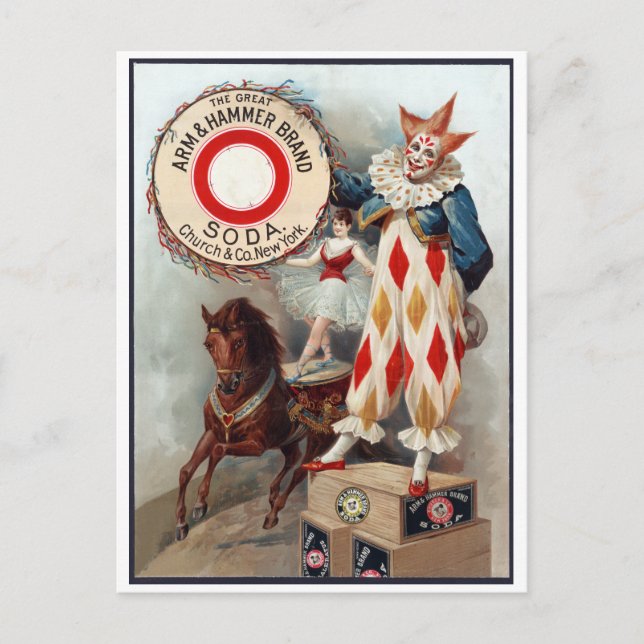 Die großartige Arm& Hammer Marke soda, c. 1900 Postkarte (Vorderseite)