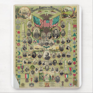 Die großartige Armee des amerikanischen zivilen Mousepad