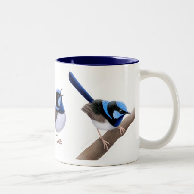 Die großartige feenhafte Zaunkönig-Tasse Zweifarbige Tasse (Rechts)