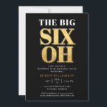 Die große 60. Überraschung Geburtstag Black Gold E Einladung<br><div class="desc">Die Big 60. Überraschung Geburtstag Black Gold Elegant Einladung Ihre Gäste werden wissen,  dass dies ein besonderes Party,  wenn Sie nur auf diese Einladung!</div>