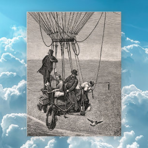 Die große Ballon-Abenteuer-Postkarte Postkarte