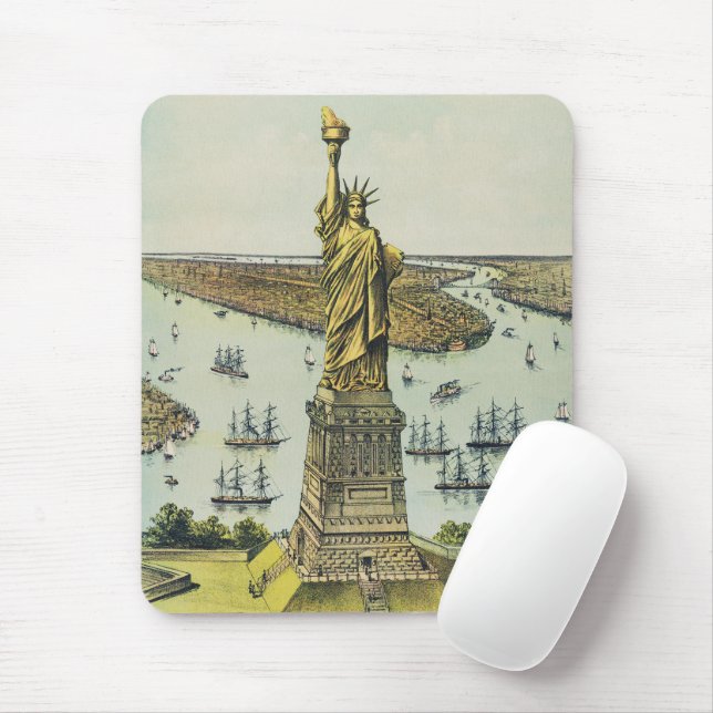 Die große Bartholdi-Statue, Freiheitsstatue Mousepad (Mit Mouse)