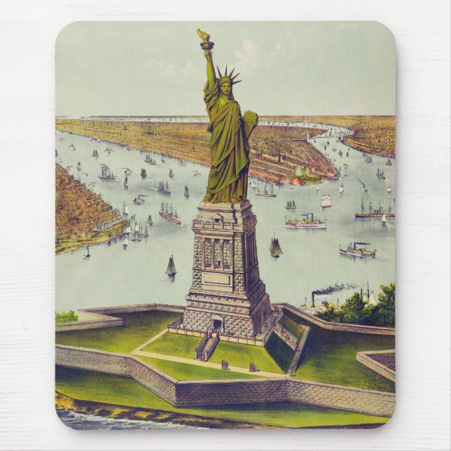 Die große Bartholdi-Statue, Freiheitsstatue Mousepad (Vorne)