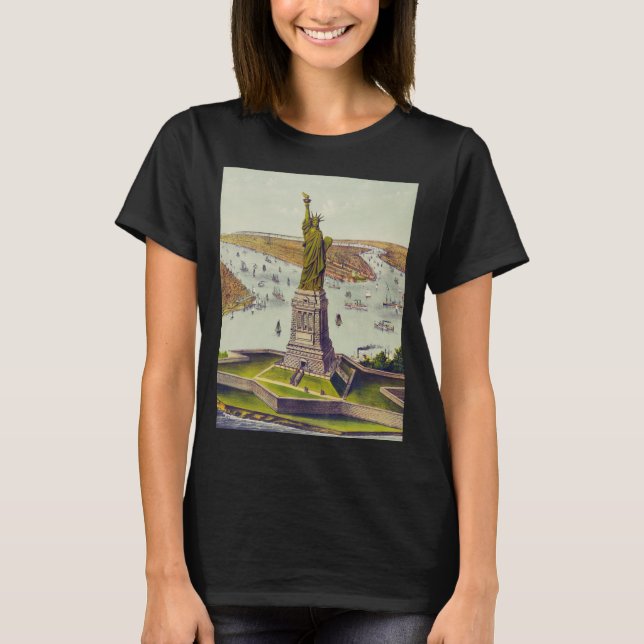 Die große Bartholdi-Statue, Freiheitsstatue T-Shirt (Vorderseite)