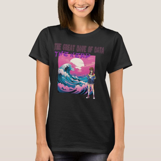 Die große Datenwelle T-Shirt (Vorderseite)