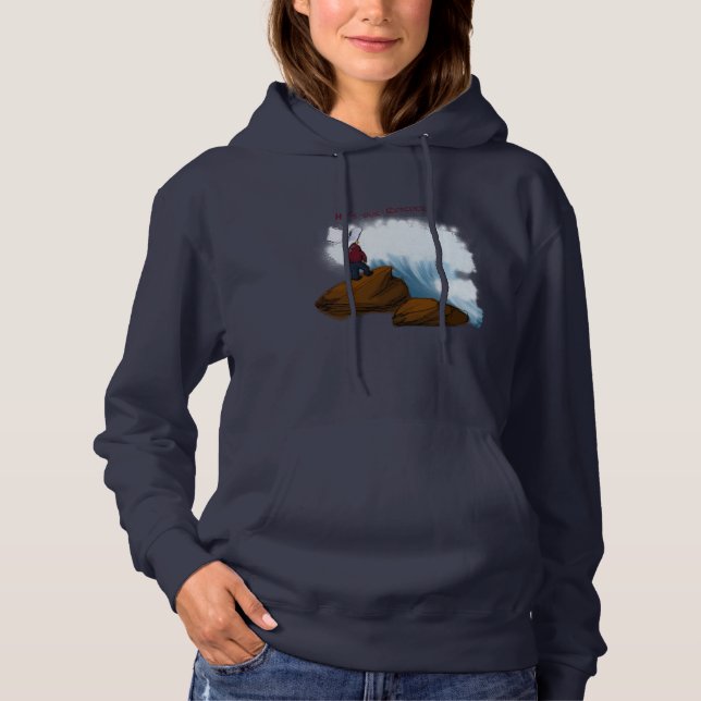 Die Größe der Retter-erwachsenen Frauen Hoodie (Vorderseite)