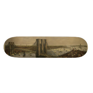 Die große East River Hängebrücke Skateboard