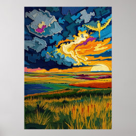 Die Große Ebene - Endloser Horizont Poster