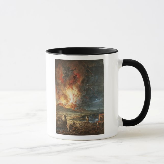 Die große Eruption vom Vesuv Tasse (Rechts)