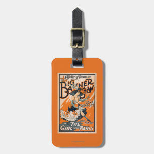 Die große Fahnen-Show "das Mädchen von Paris " Gepäckanhänger